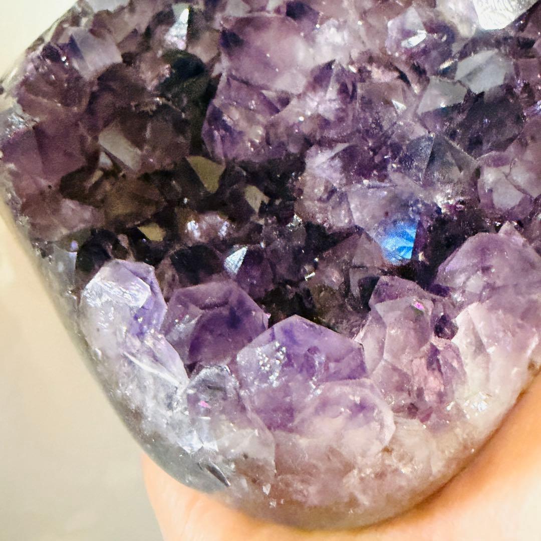 天然石　ウルグアイアメジスト原石☘︎ ݁˖.ノーセメント　パワーストーン