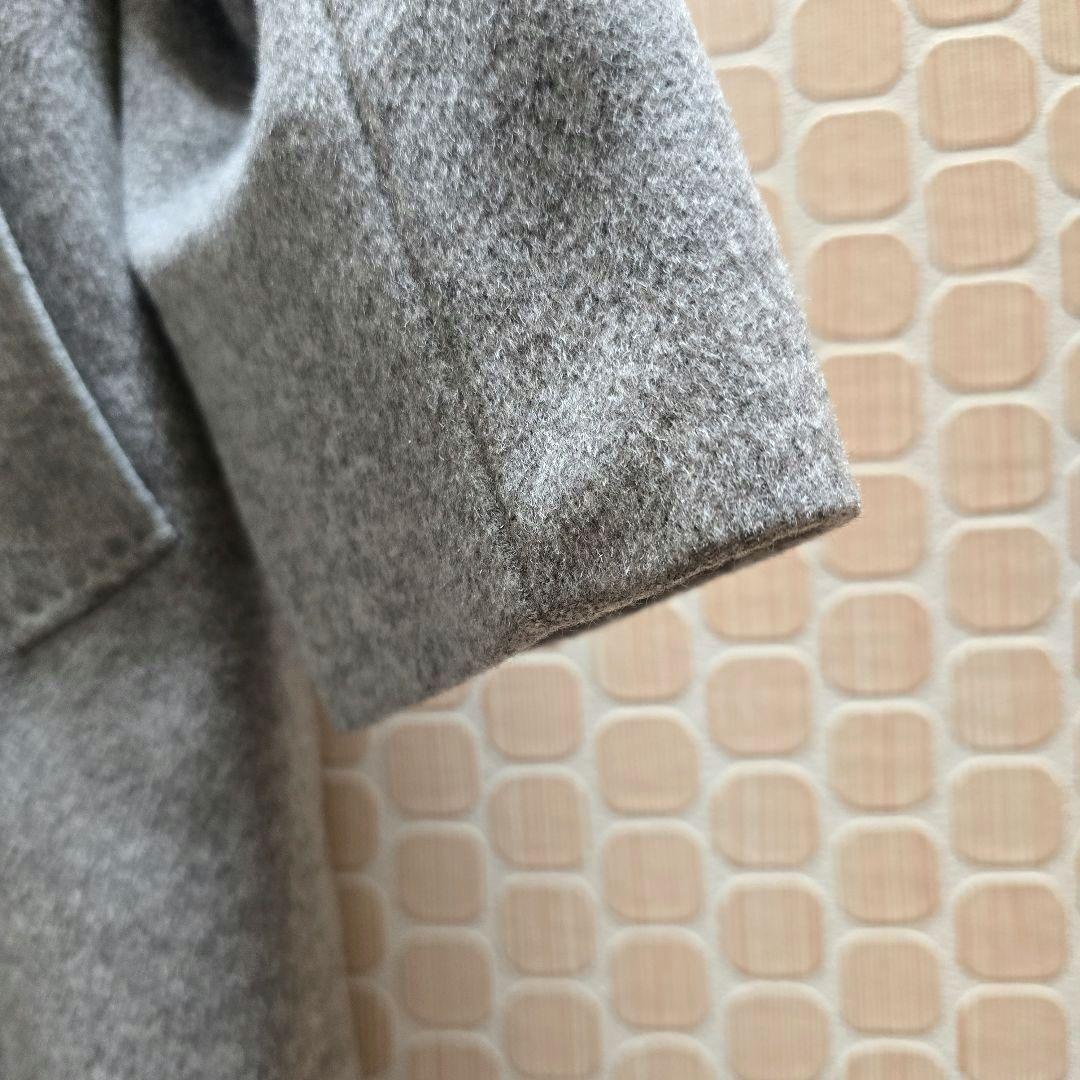 ☆23区☆ウールカシミヤ/ビーバー チェスター コート/ライトグレー36