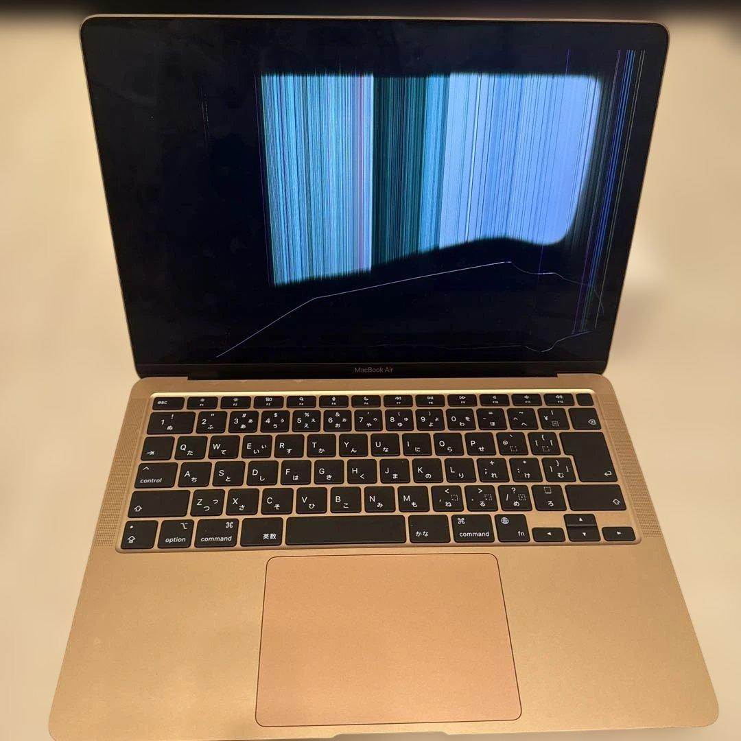 MacBook Air 13インチ　ローズゴールド　2020 画面損傷あり