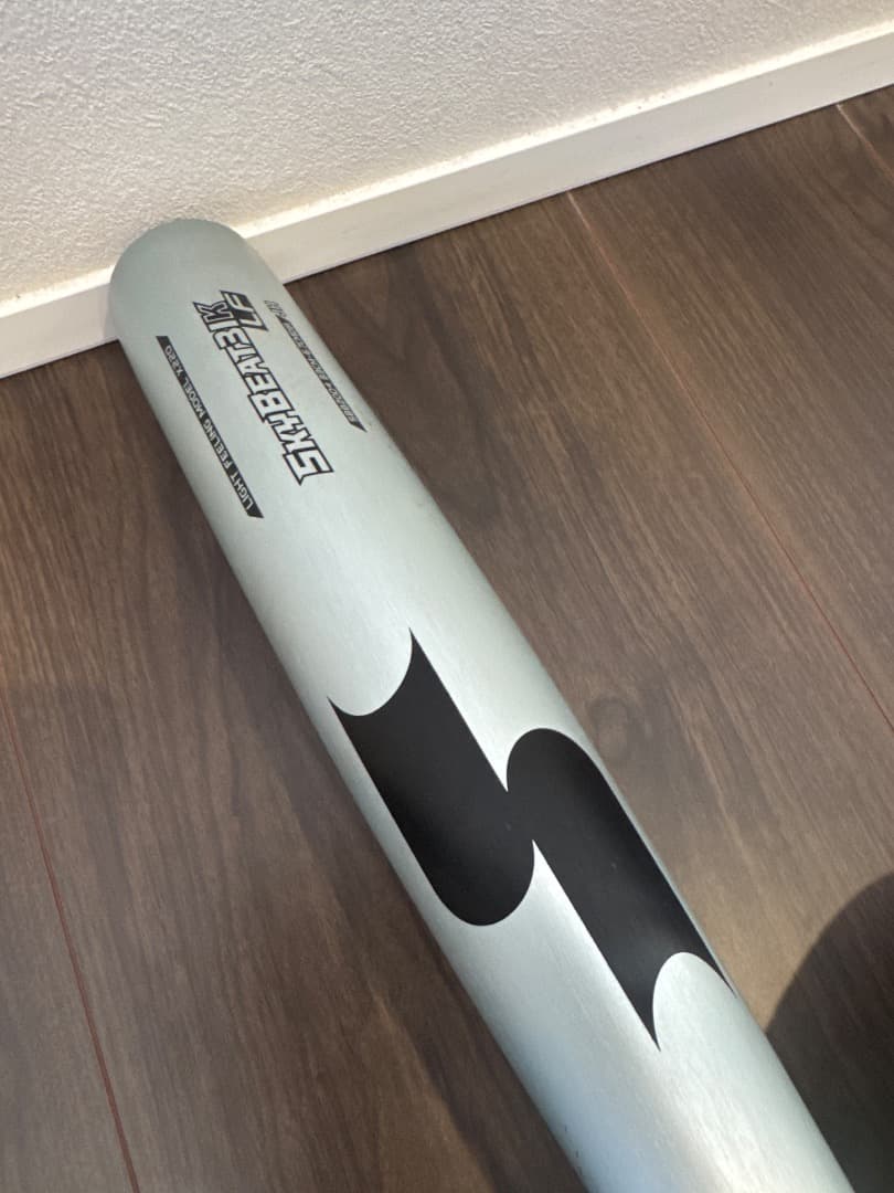 美品✨M.F.K. JB 中学生用 軟式バット シルバー　MIZUNOカバー付き