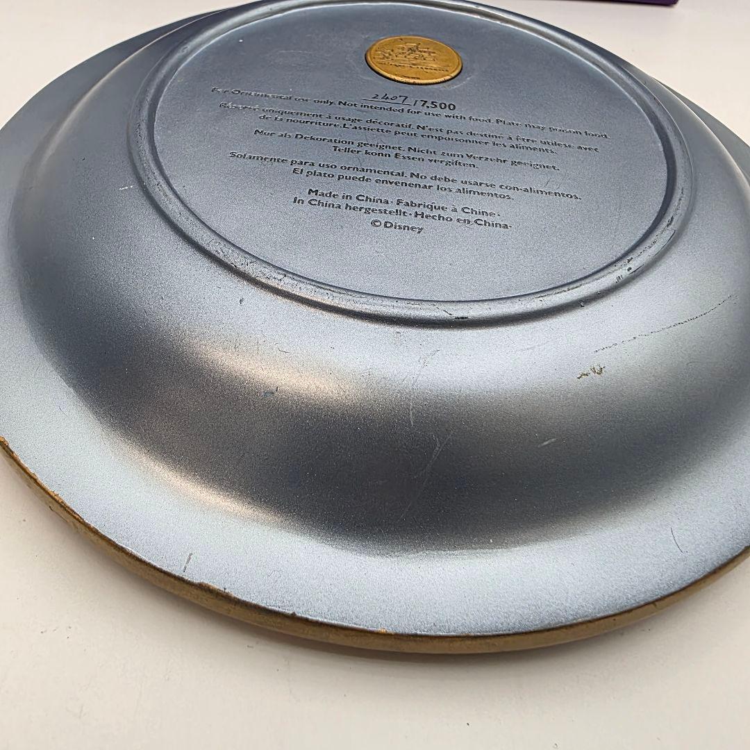 ディズニー　75周年　プレート　置き物　限定品　シリアル　ミッキーマウス