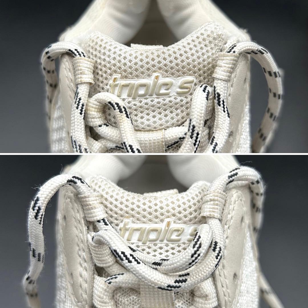 【美品】バレンシアガ トリプル S スニーカー レディース レザー 白 24cm