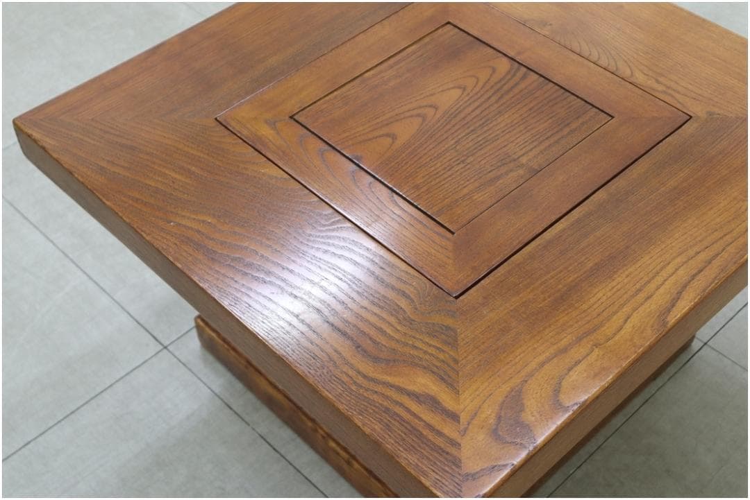 囲炉裏 テーブル 座敷机 座卓 ちゃぶ台 関西火鉢 天然木 和家具 和室 古民具