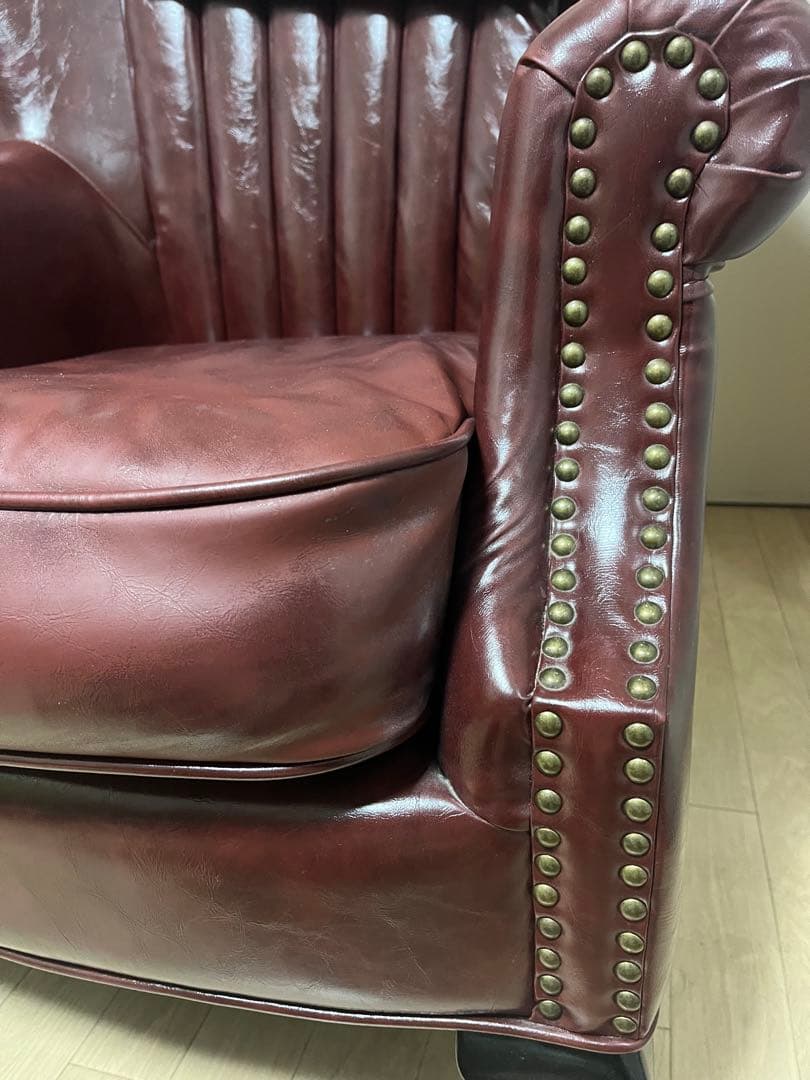 ヴィンセントソファー レッドブラウン