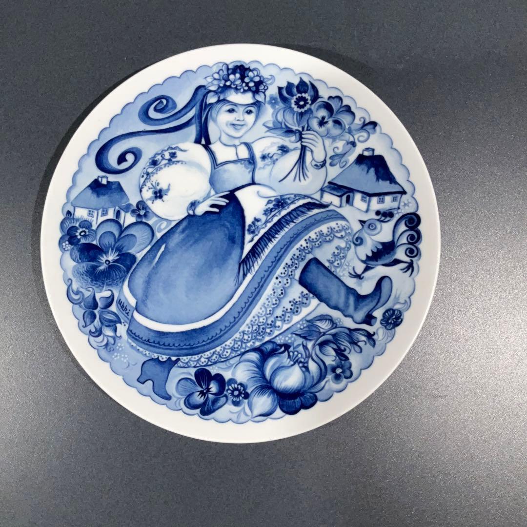 【マイセン】イヤープレート オデッサの少女　6R0834お8