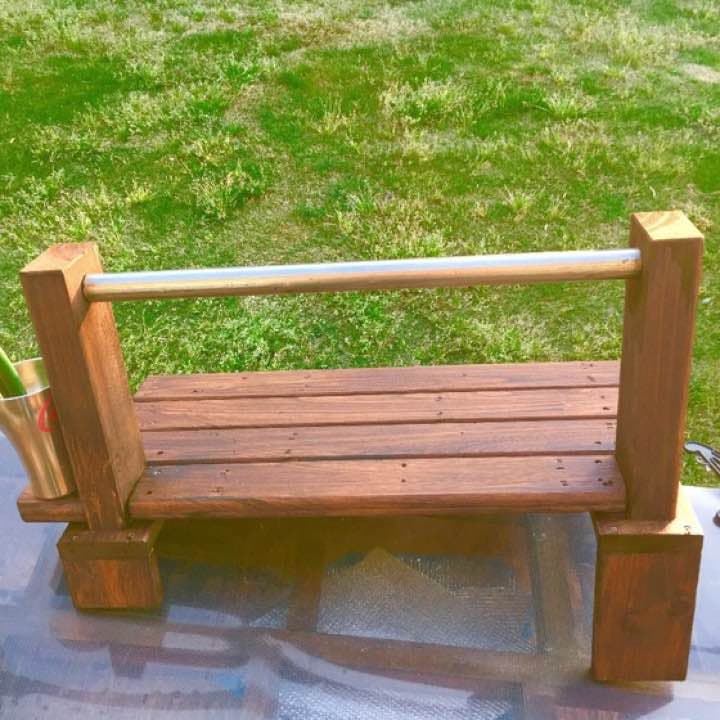 DIY  外用物干しハンガーラック