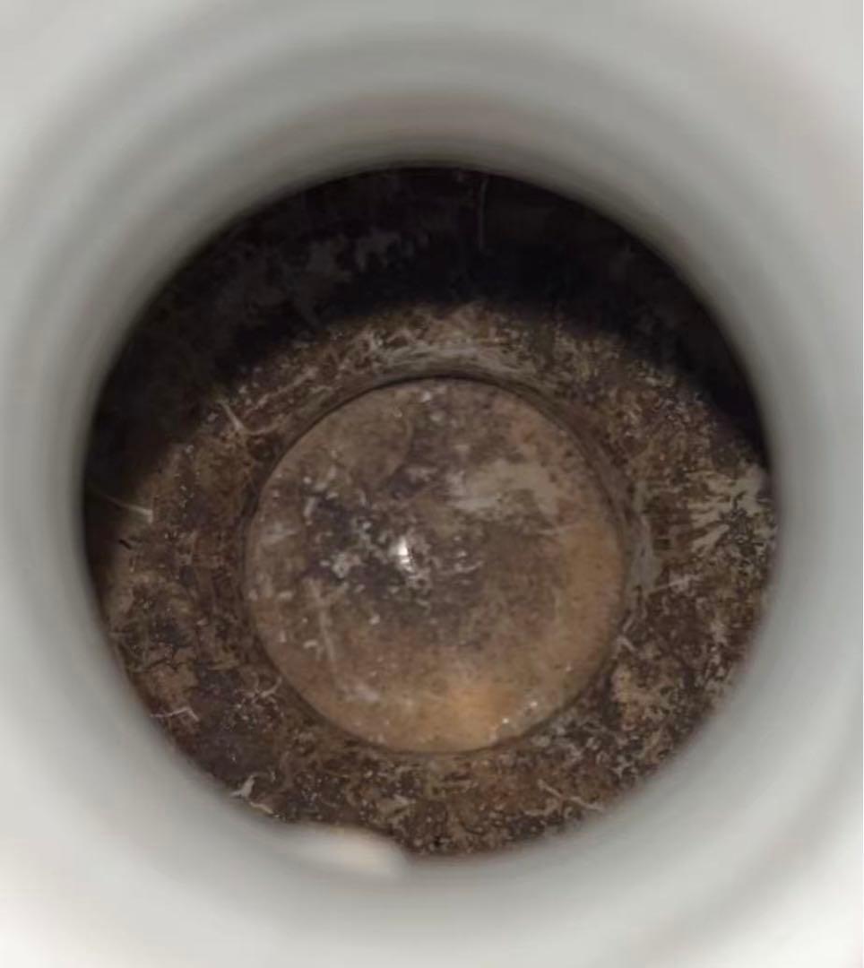 中国古玩元末明初朝染付壺 唐物 時代物口割れ