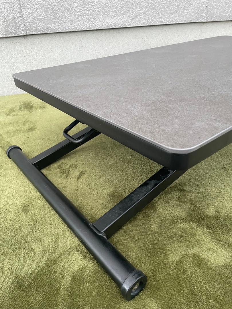 ニトリ セラミック昇降ダイニングテーブル(GY AT01) 幅120cm