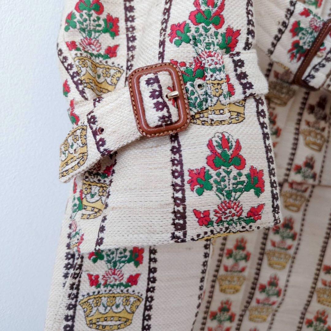 ◾︎未使用級◾︎ グッチ 100周年 トレンチコート フローラル クラウン M