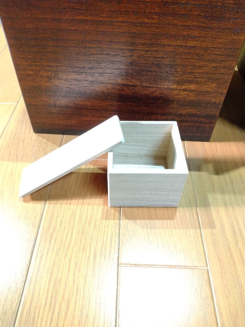 最終　漆塗り(10回塗り)　桐米櫃(こめびつ)　5キロ用　升&すりきり板付き