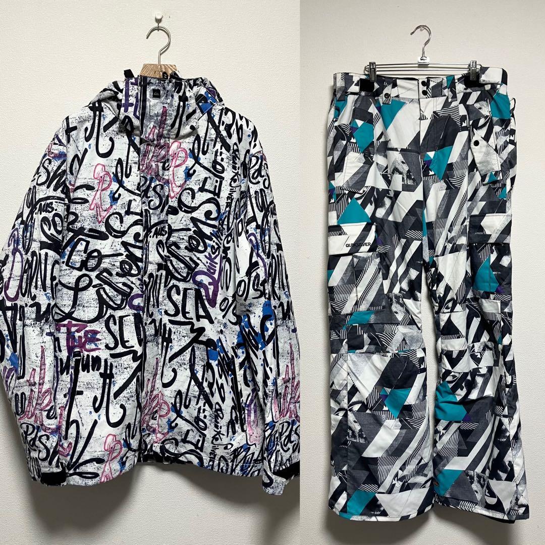 クイックシルバー セットアップ L メンズ スノーボード スキー ウエア