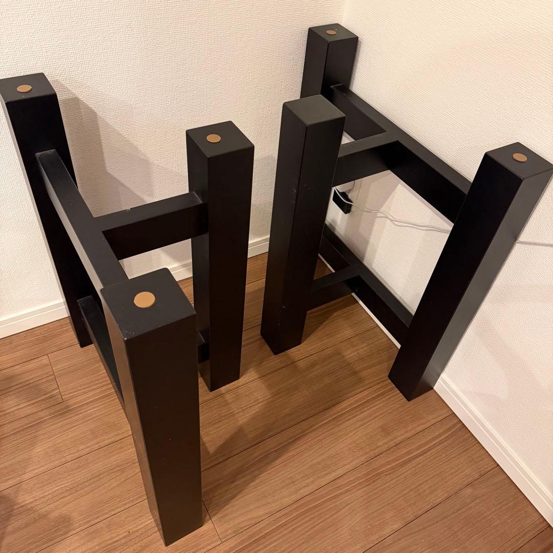 一枚板　ダイニングテーブル脚　木製　※もう1つの出品とセットでご購入ください