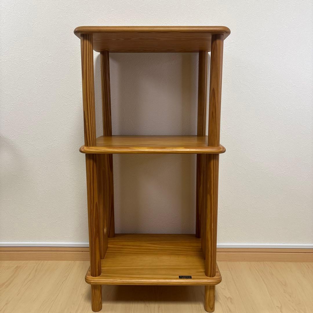 廃盤品　ナジコ ビンテージラック　ビンテージ棚　ウッドシェルフ　サイドチェスト