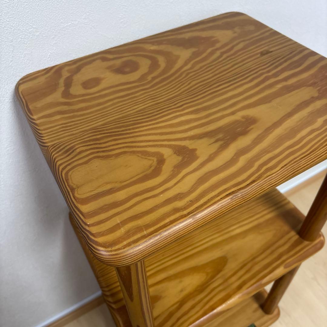 廃盤品　ナジコ ビンテージラック　ビンテージ棚　ウッドシェルフ　サイドチェスト