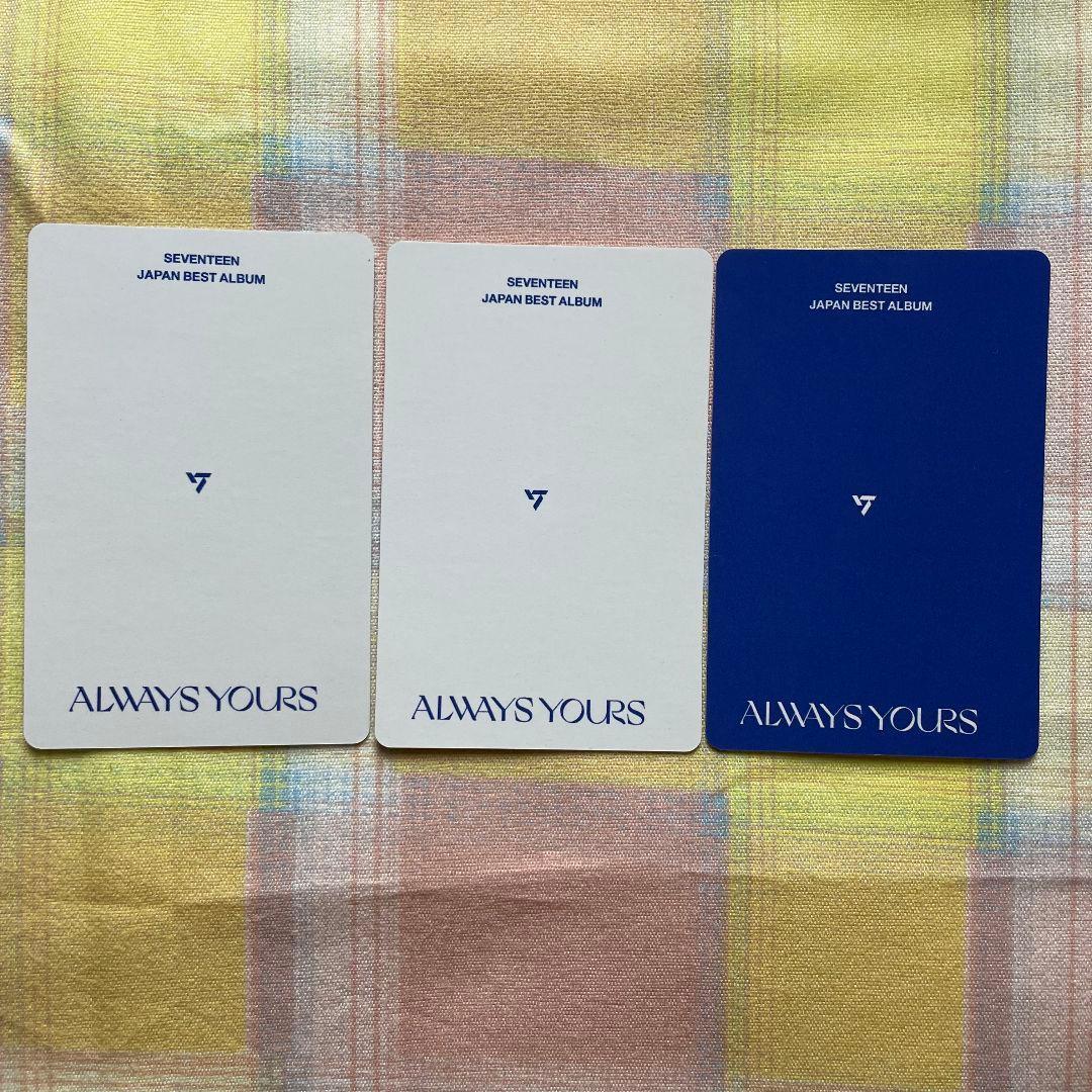 ジョンハン SEVENTEENユニバ ALWAYS YOURS 特典 トレカ3枚