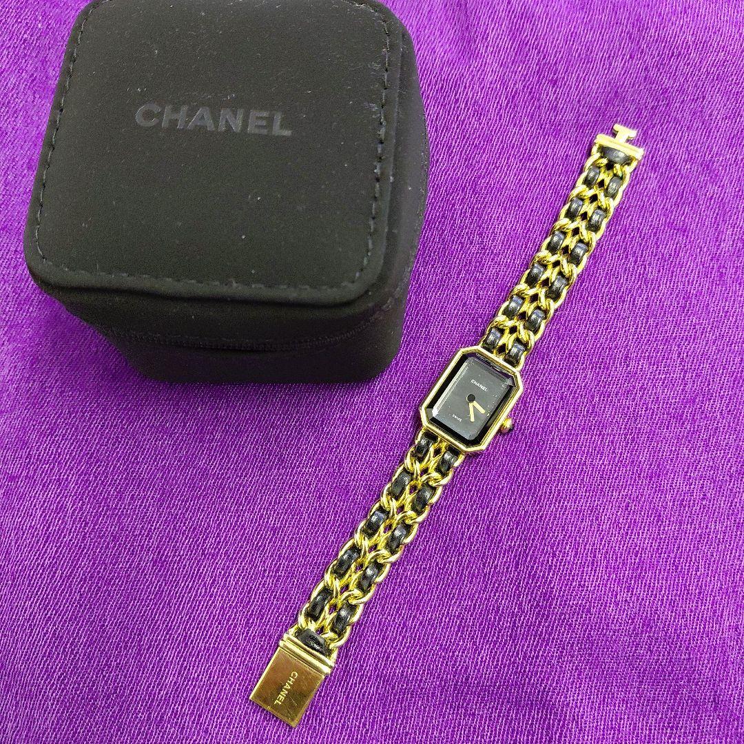 シャネル　CHANEL　プルミエール　腕時計　ゴールド　Mサイズ