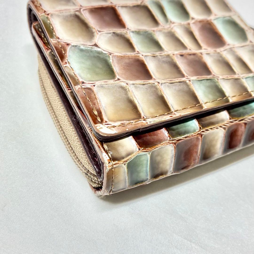 【人気】　アタオ　ワルツ　ヴィトロ　3つ折り財布　コンパクトウォレット　フリンジ