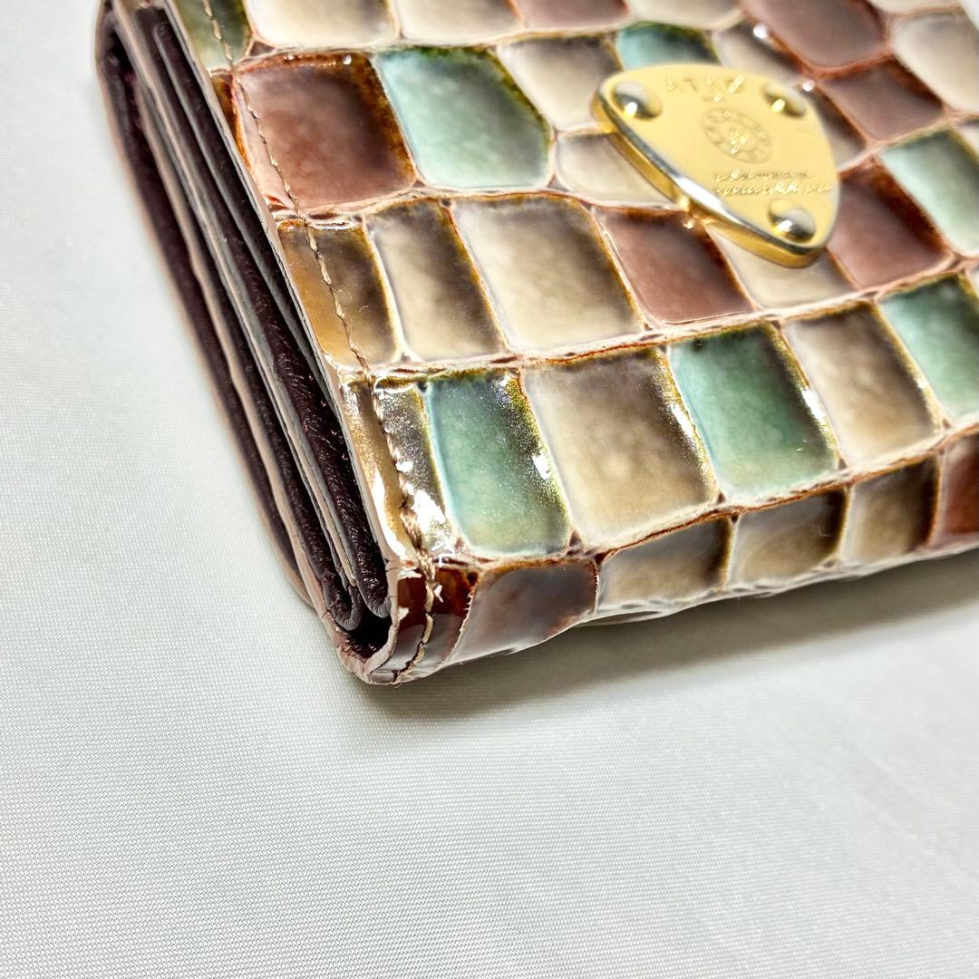 【人気】　アタオ　ワルツ　ヴィトロ　3つ折り財布　コンパクトウォレット　フリンジ