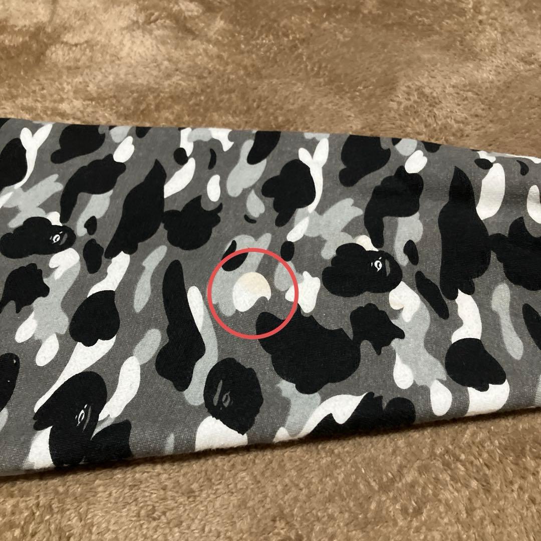 アベイジングエイプ ジップパーカー 初期 カモフラ 迷彩 グレー 総柄 XL