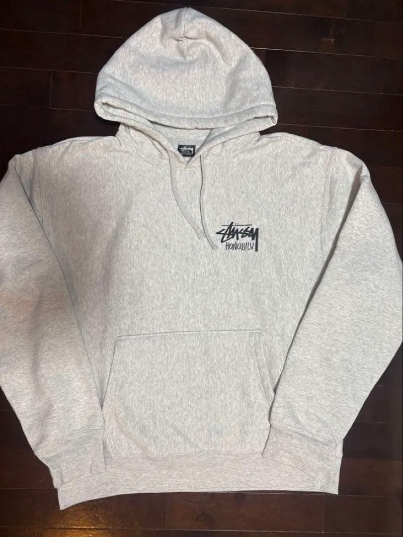 ステューシー　stussy ホノルル限定パーカー　xlアッシュヘザー