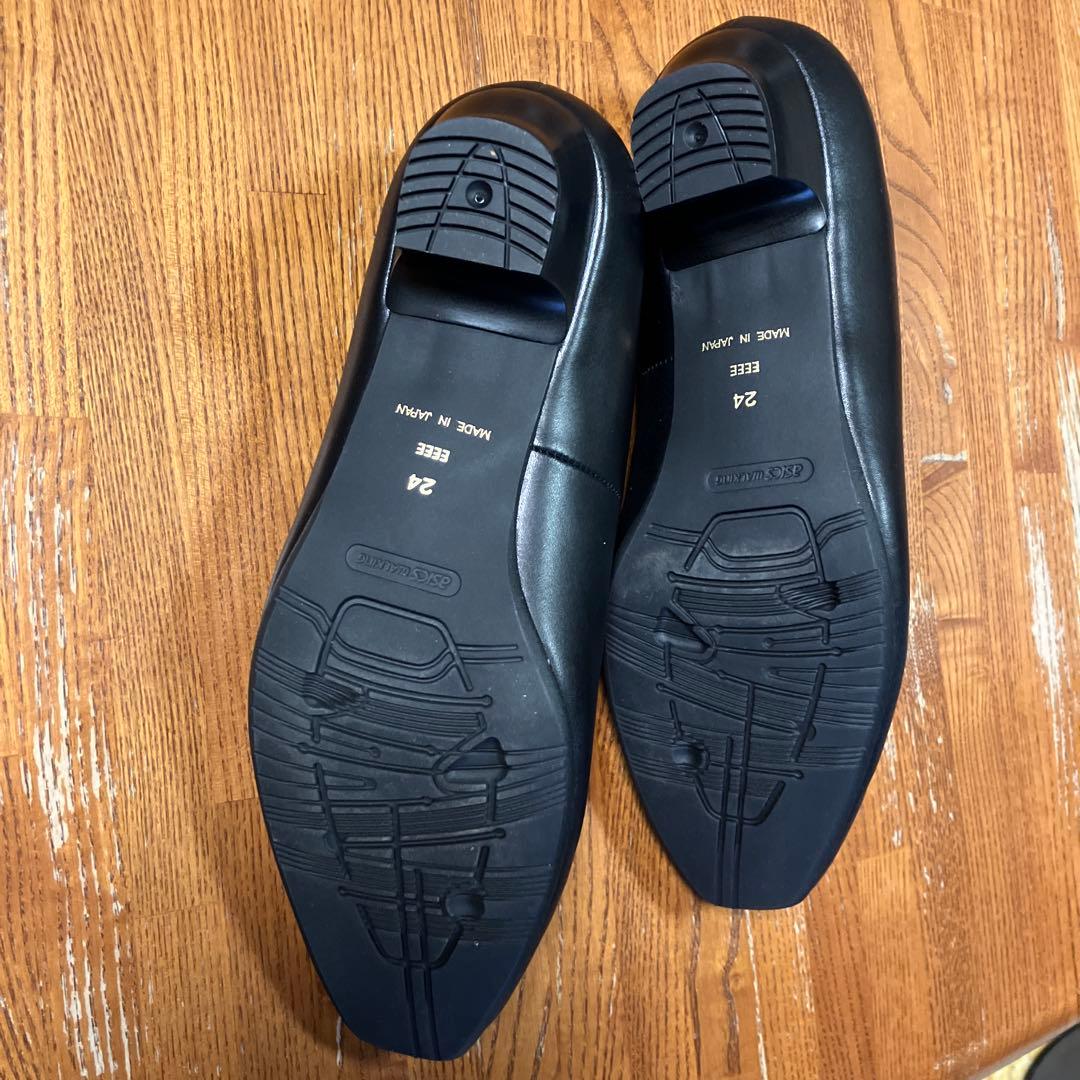 ペダラ 低ヒールパンプス 24cm EEEE