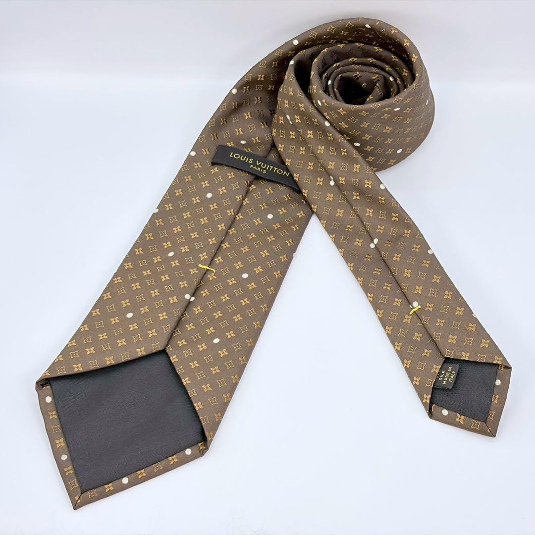 LOUIS VUITTON ヴィトン モノグラム フラワー ネクタイ