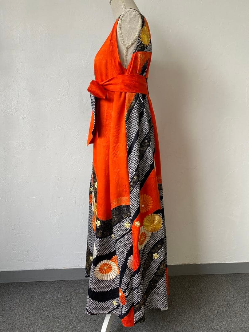 3248 着物　リメイク　ドレス　ワンピース