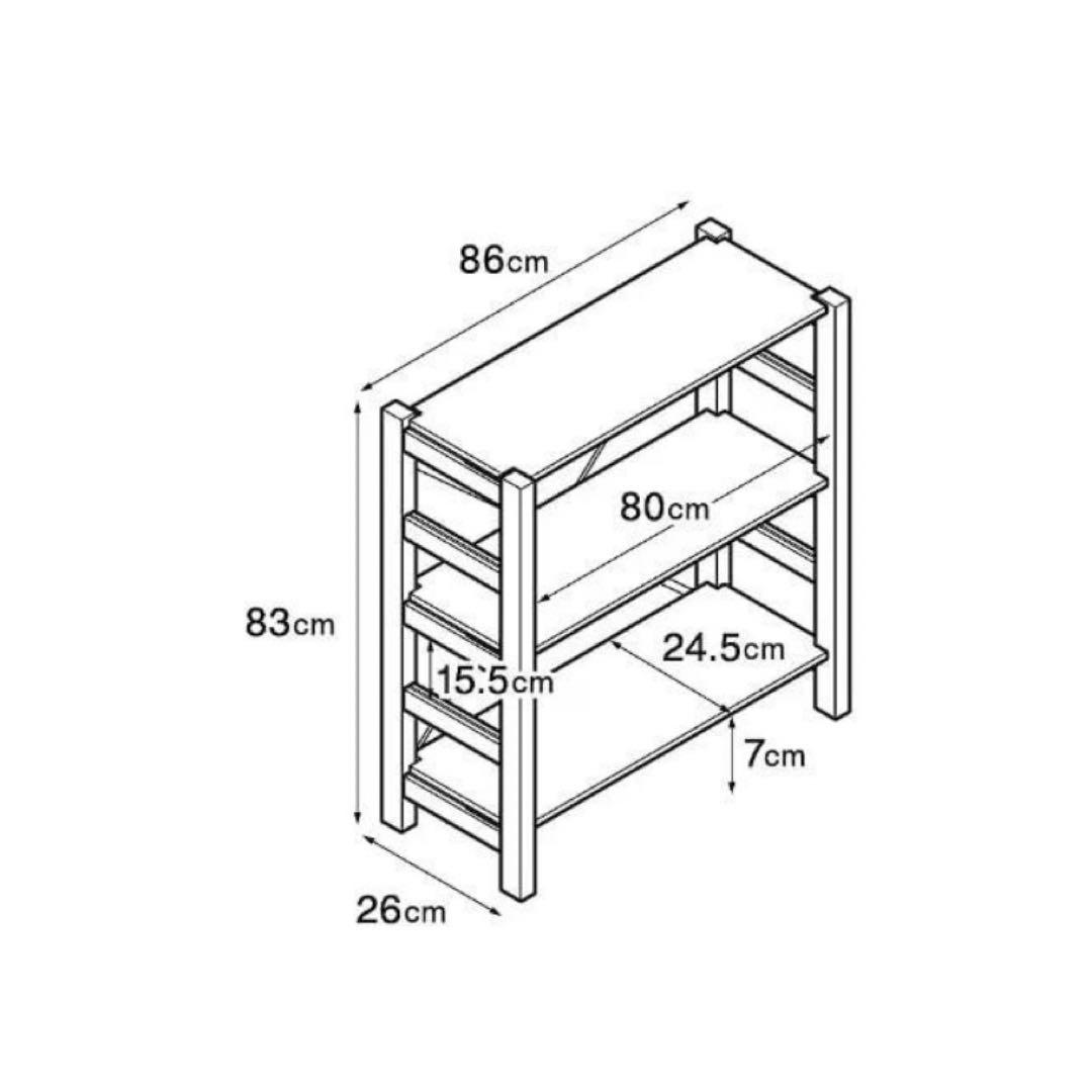 無印良品　パイン材ユニットシェルフ　幅86cm
