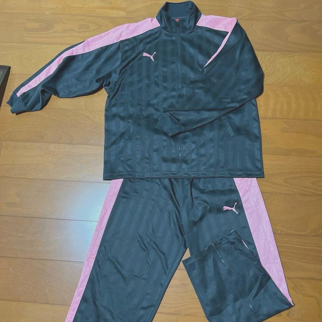 PUMA プージャー　ジャージ　セットアップ　上下セット　グレー×ピンク