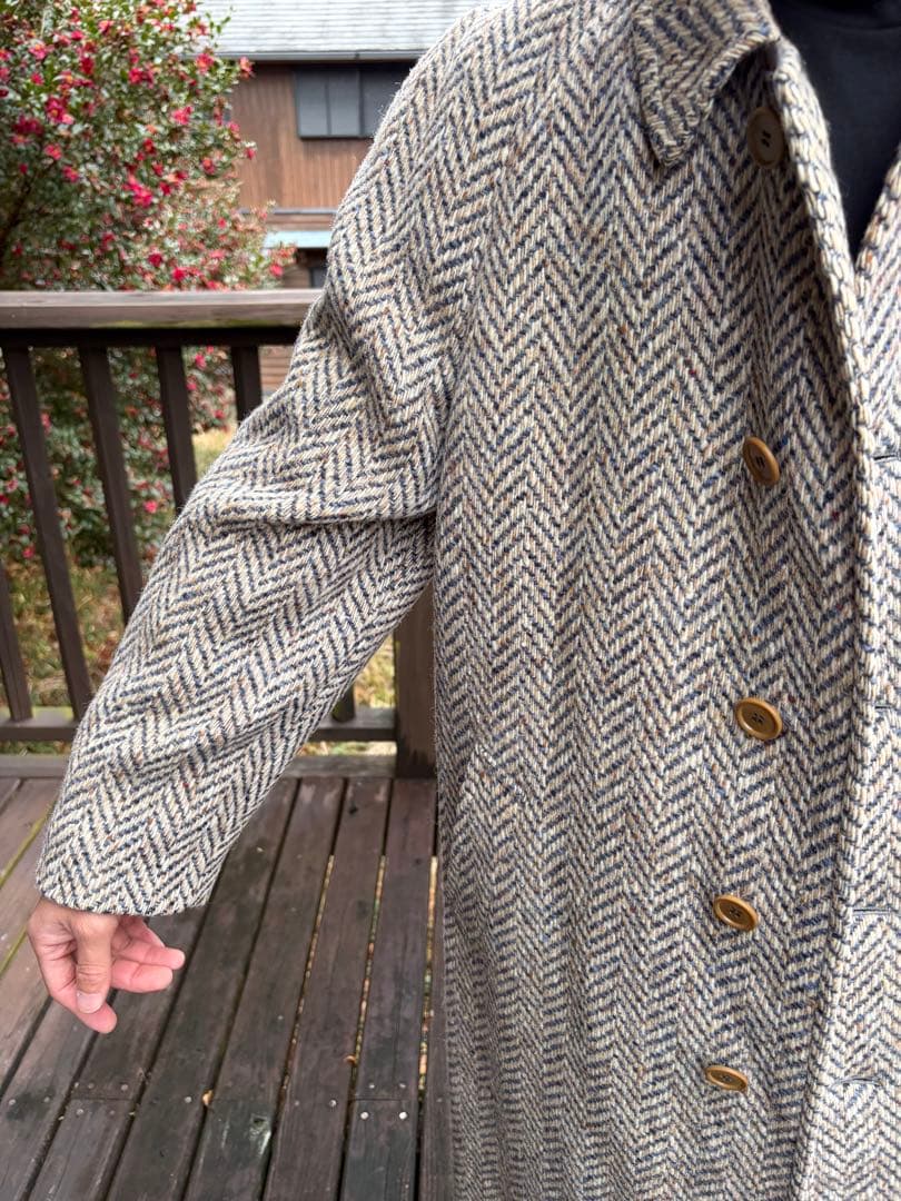 LANVIN ツイードステンカラーコート