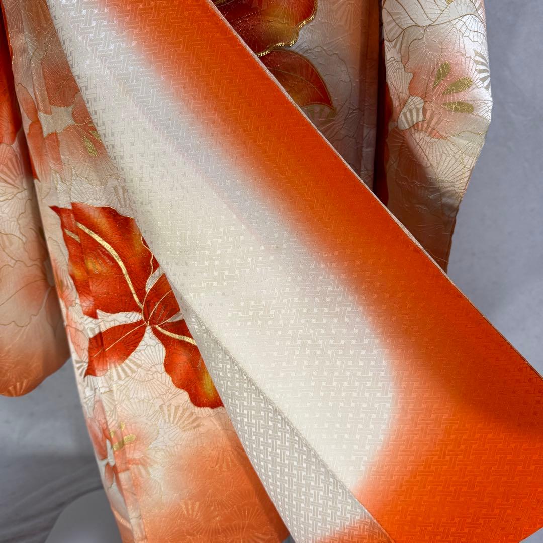 セミアンティーク　振袖フルセット　西陣織袋帯　156〜166　カトレア　可愛い❤︎