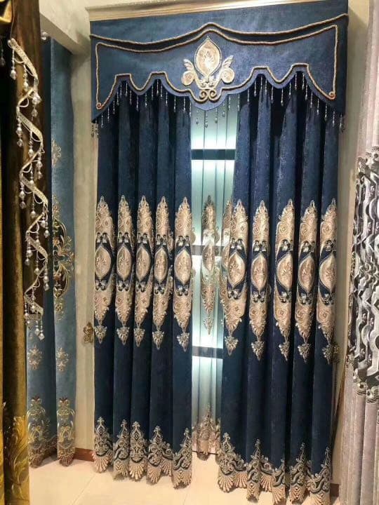 ヨーロピアン　レースカーテン   カーテン　ポールカーテン　刺繍カーテン