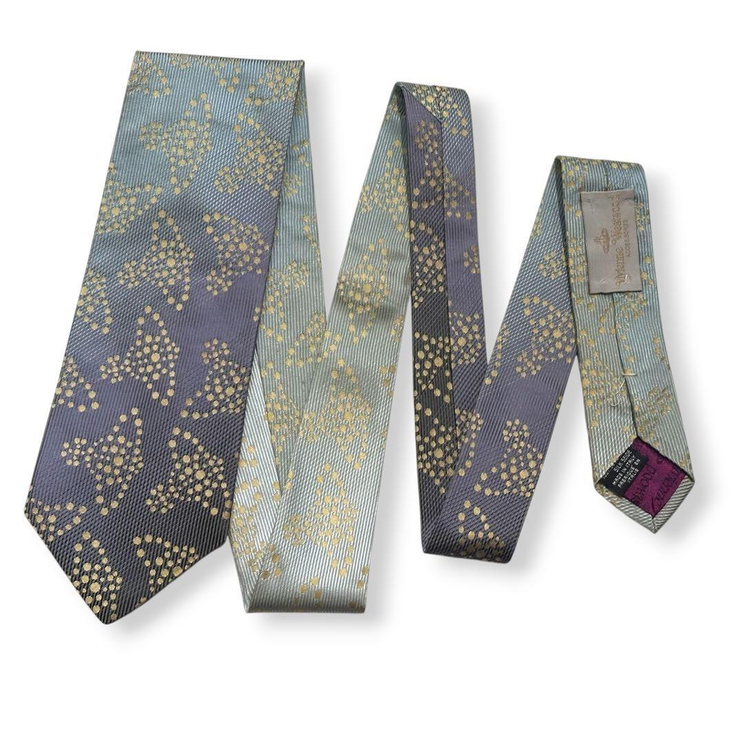 美品✨Vivienne Westwood ネクタイ　オーブ　光沢感　【E】