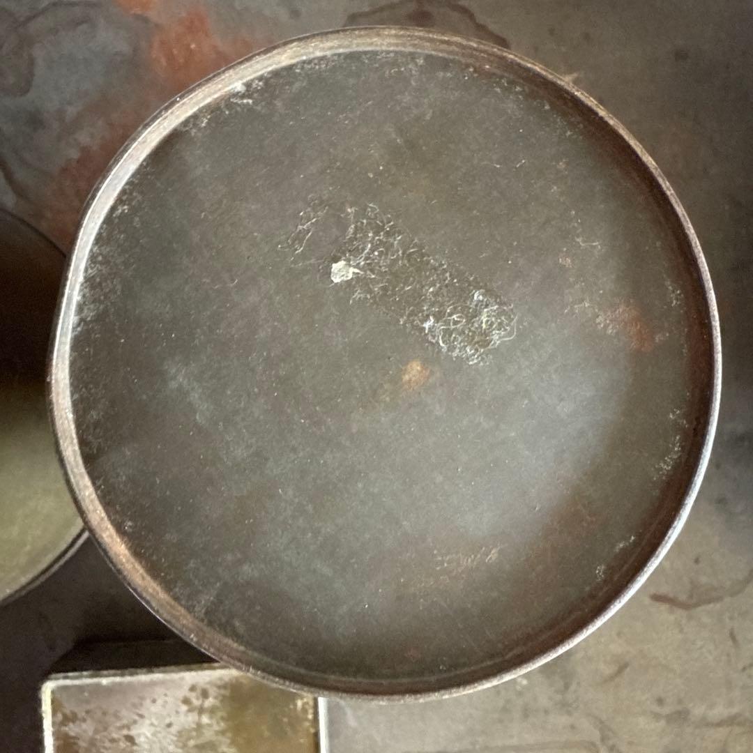 アンティーク　ブリキビスケット缶など小物3点セット