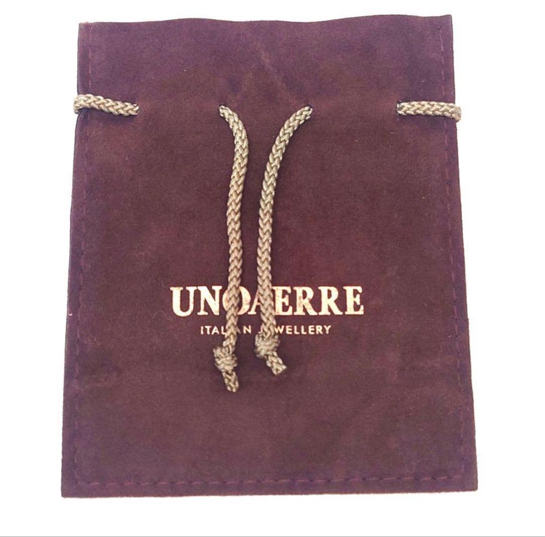 k18YG ウノアエレ　ツイストデザインフープピアス　美品