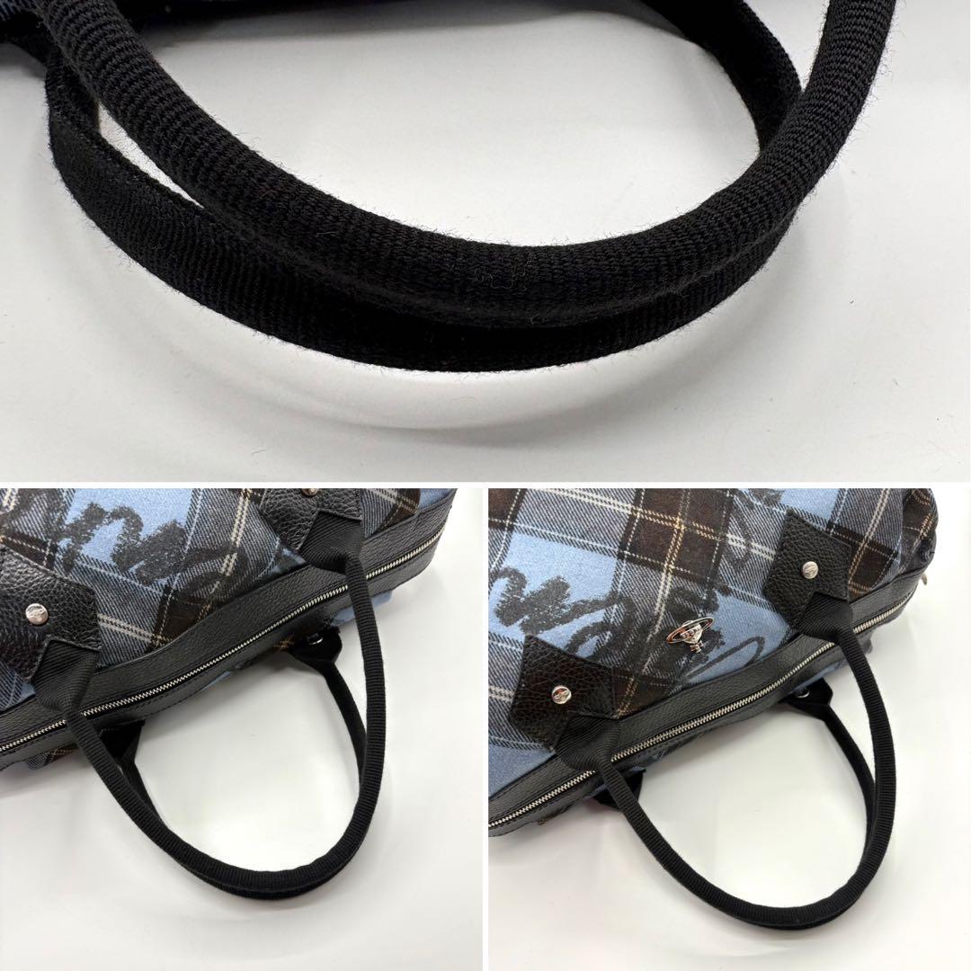 美品 2way イタリア製 ヴィヴィアン ブルコチオリーニ ミニボストン バッグ