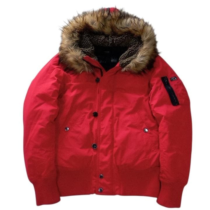 美品 DIESEL ディーゼル N-2B フライトジャケット L 赤 国内正規品