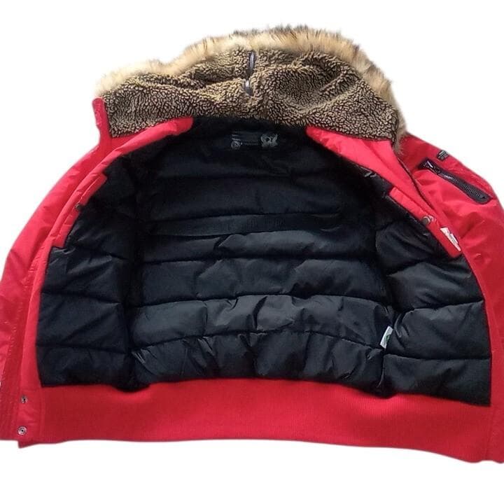 美品 DIESEL ディーゼル N-2B フライトジャケット L 赤 国内正規品