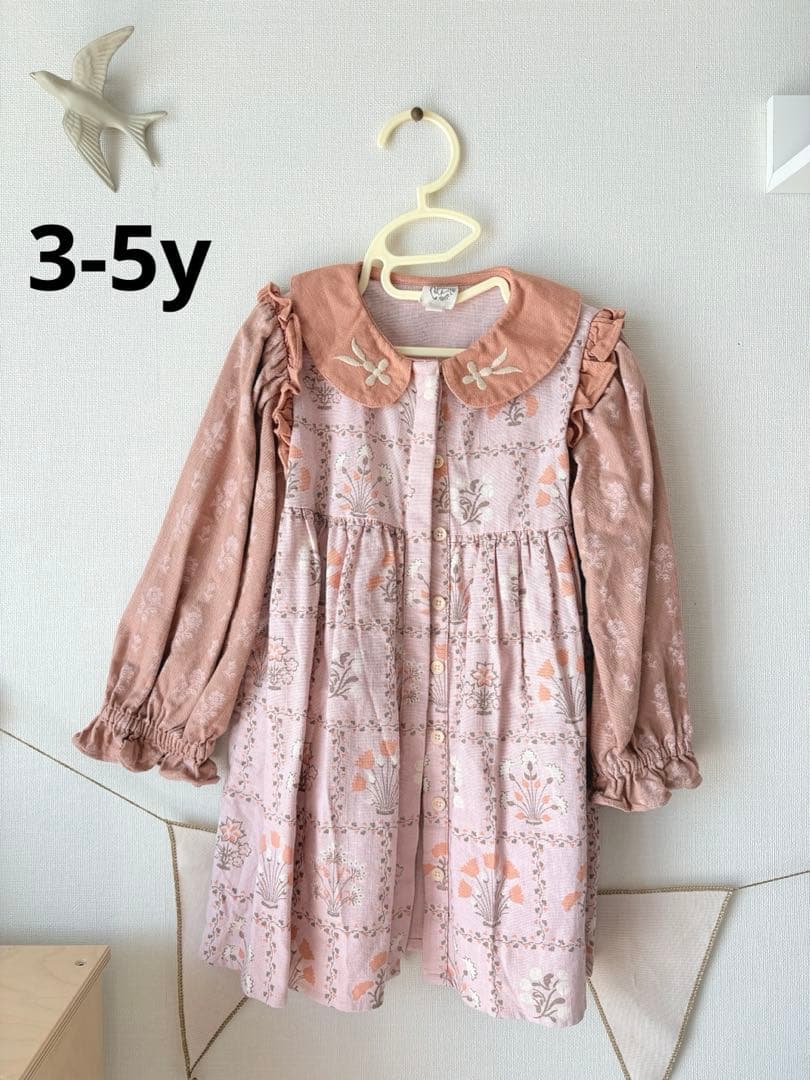 【金まで　着1】apolina maya shirtsdress 3-5y