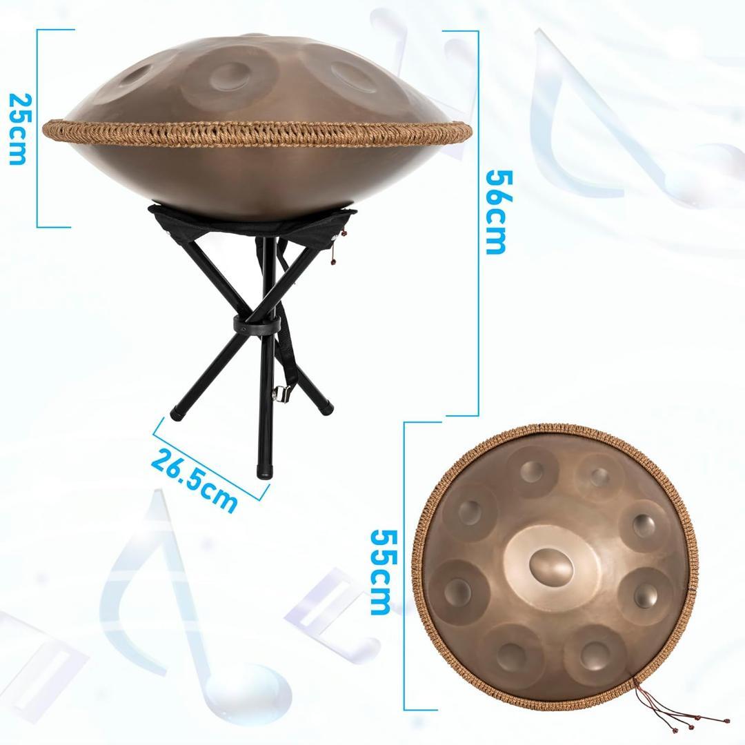 【開封・未使用】Rxakudedo ハンドパン ドラム 432HZ 収納袋付き