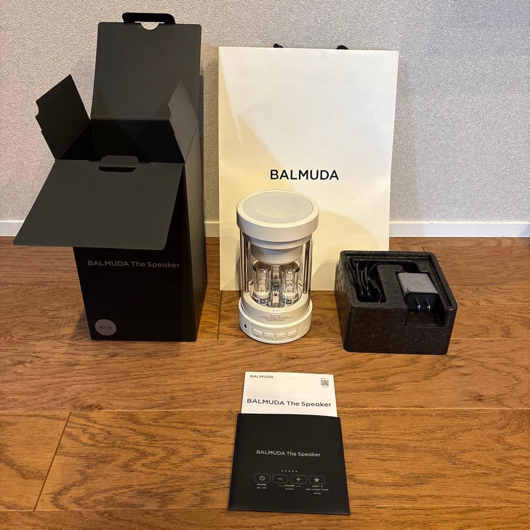 【ほぼ未使用】BALMUDA The Speaker ホワイト　箱付き