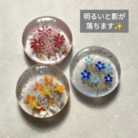 【911】ハンドメイド　レジン　ヘアゴム　ポニーフック