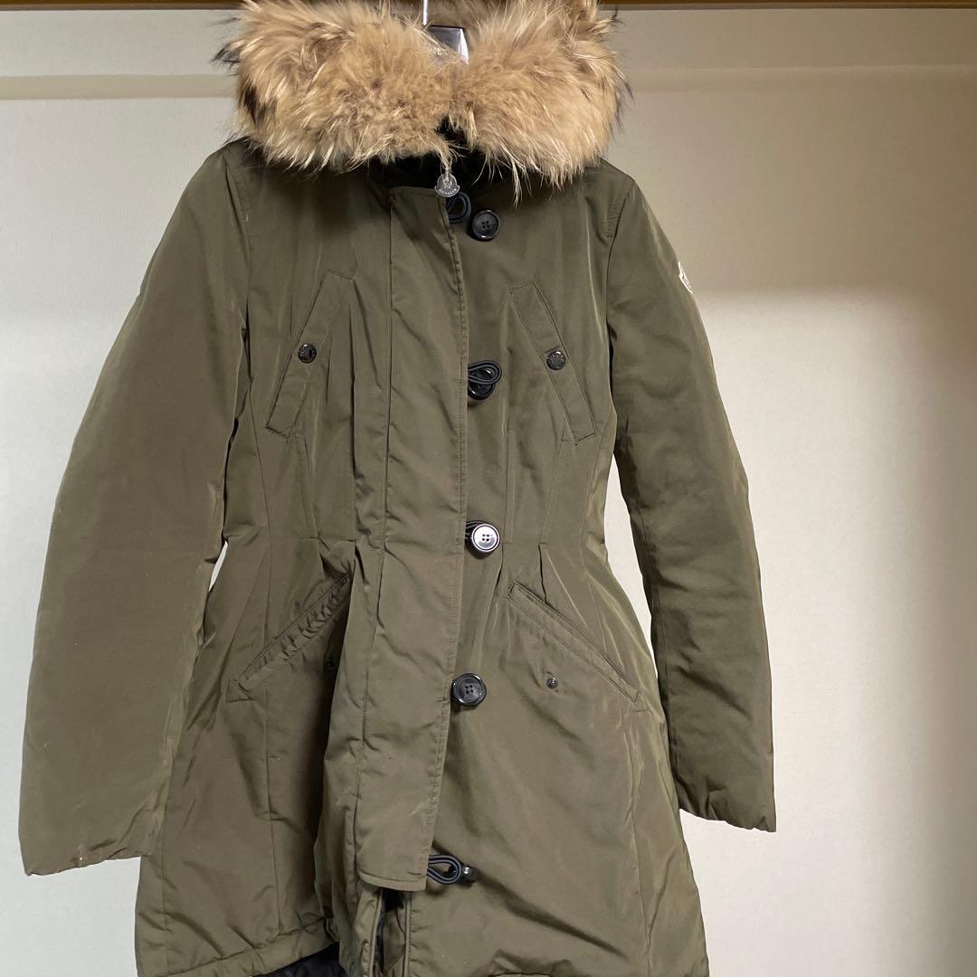 MONCLER モンクレール　ファー付きダウンコート　モッズコート