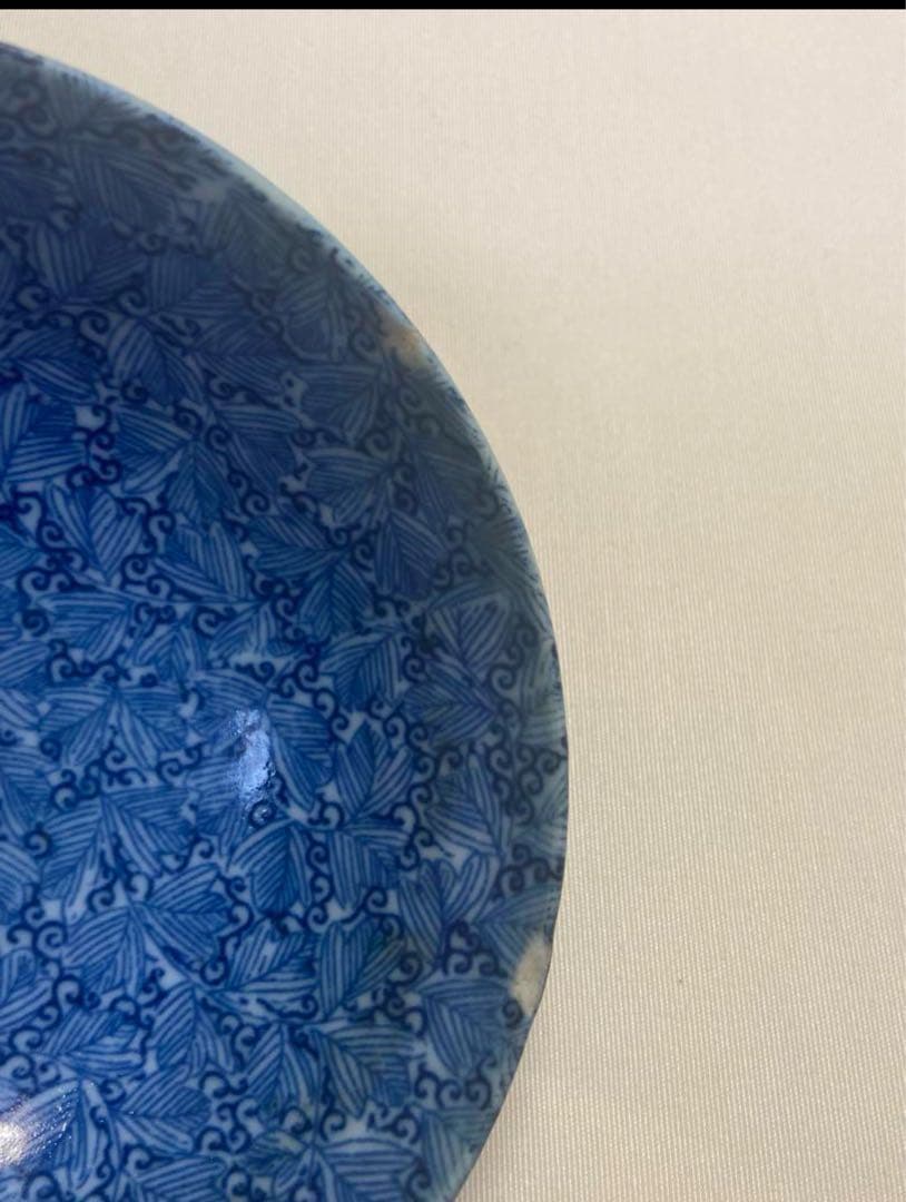 中国染付お碗東雲堂製明治？日本製お茶碗名品アンティーク唐物古美術品骨董江戸青磁