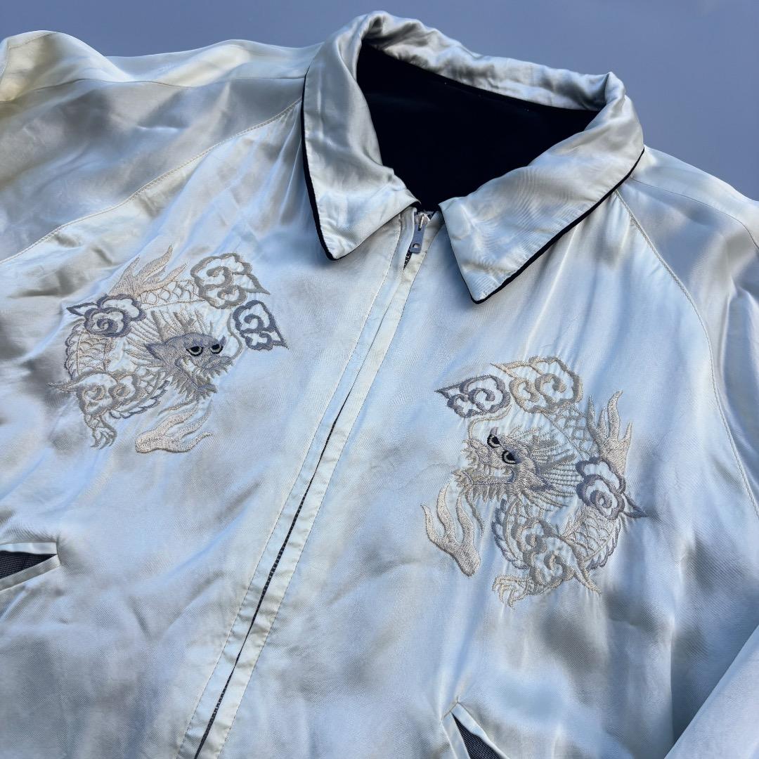 テーラー東洋 スカジャン 港商スペシャル 別珍 髑髏 特大 TT15197