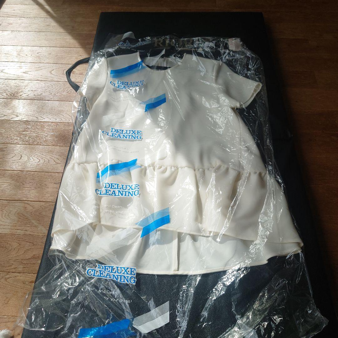 YOKO CHAN ホワイト ペプラム 半袖トップス