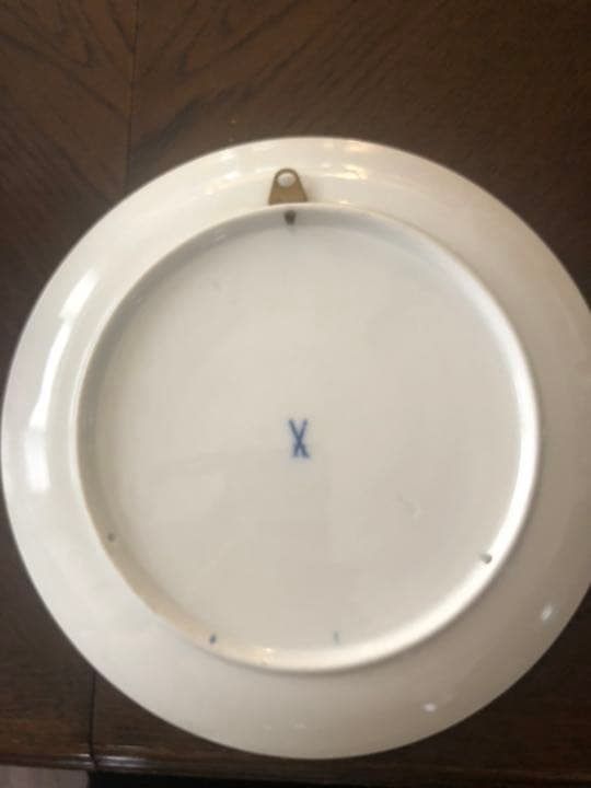 Meissenマイセン◆イヤープレート1955年「狩人の家と鹿」