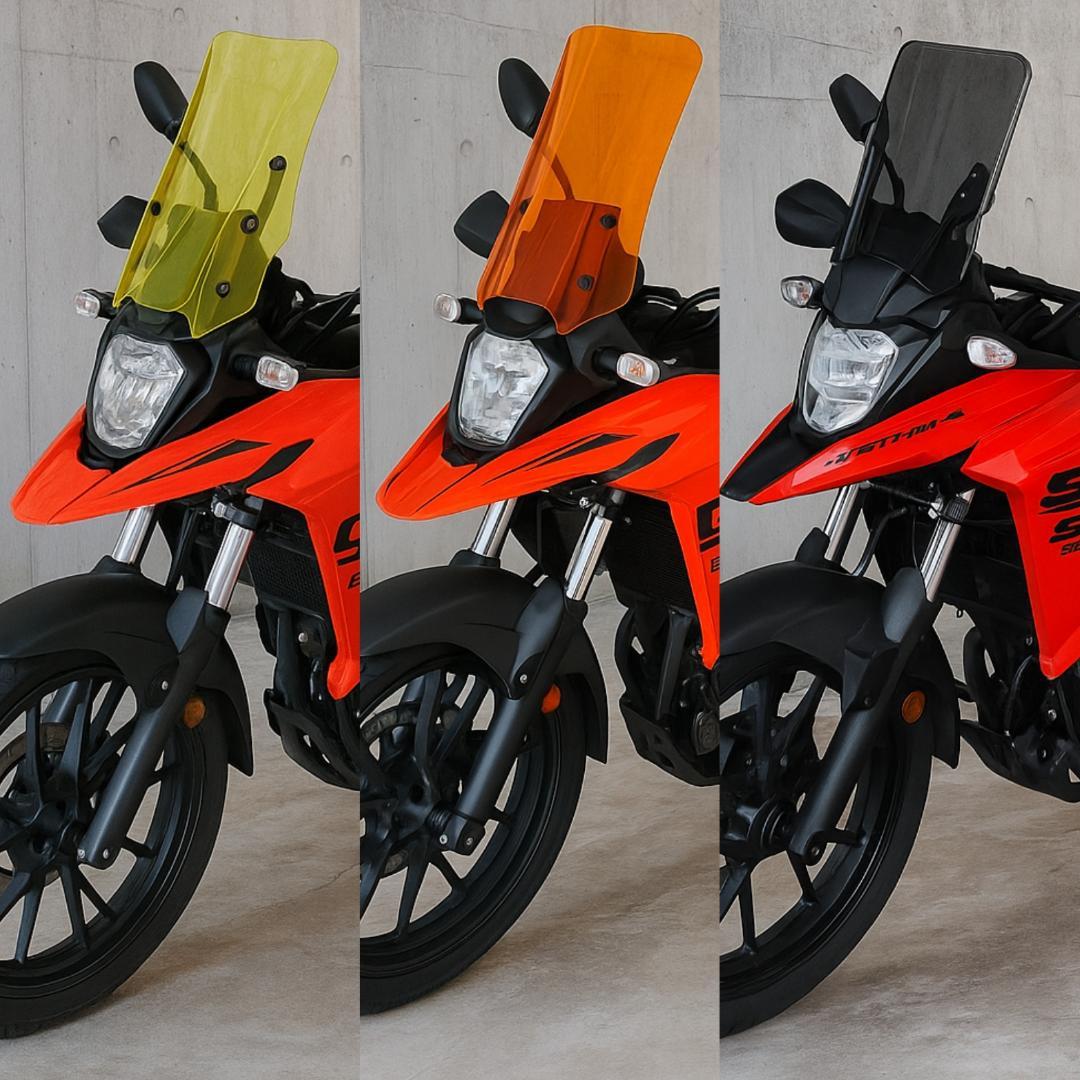 Vストローム250SX　ロングシールド　スモーク　ロングスクリーン