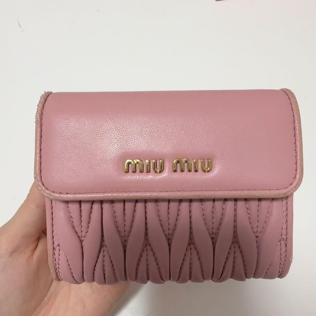 miumiu ミュウミュウ マテラッセ ショルダーウォレット チェーン