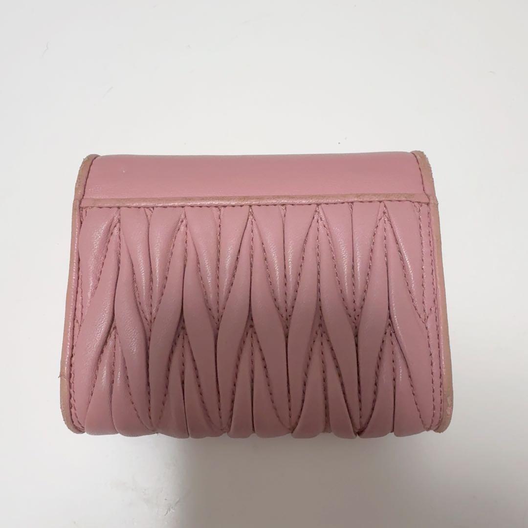 miumiu ミュウミュウ マテラッセ ショルダーウォレット チェーン